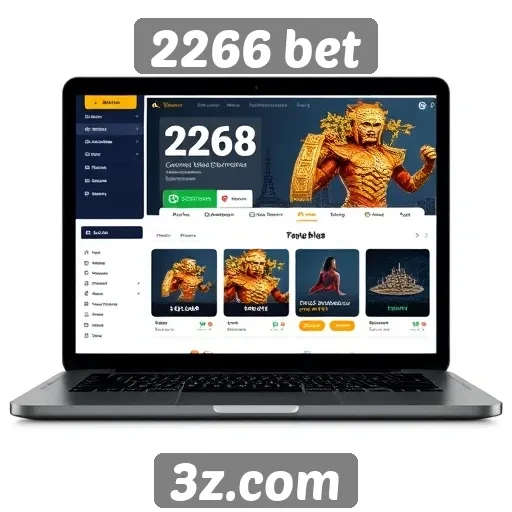 Interface e usabilidade do site 2266 bet